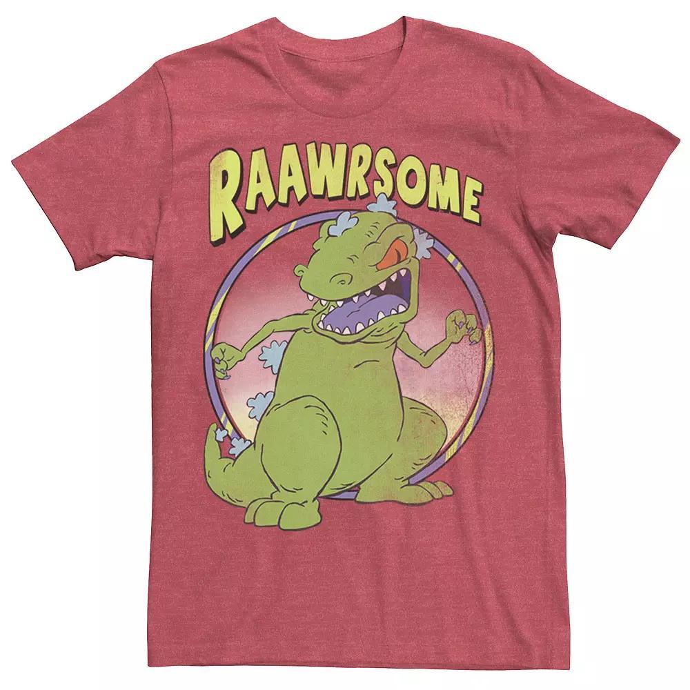 Men's RugRats Reptar Raawrsome Tee, Boy's, Size: XS, Navy Grey Product Image