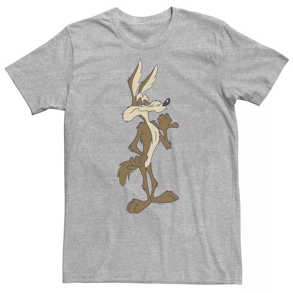 Big & Tall Looney Tunes Wile E. Coyote Confident Stance Tee, Men's, Size: 4XL Tall, Athletic Grey Product Image