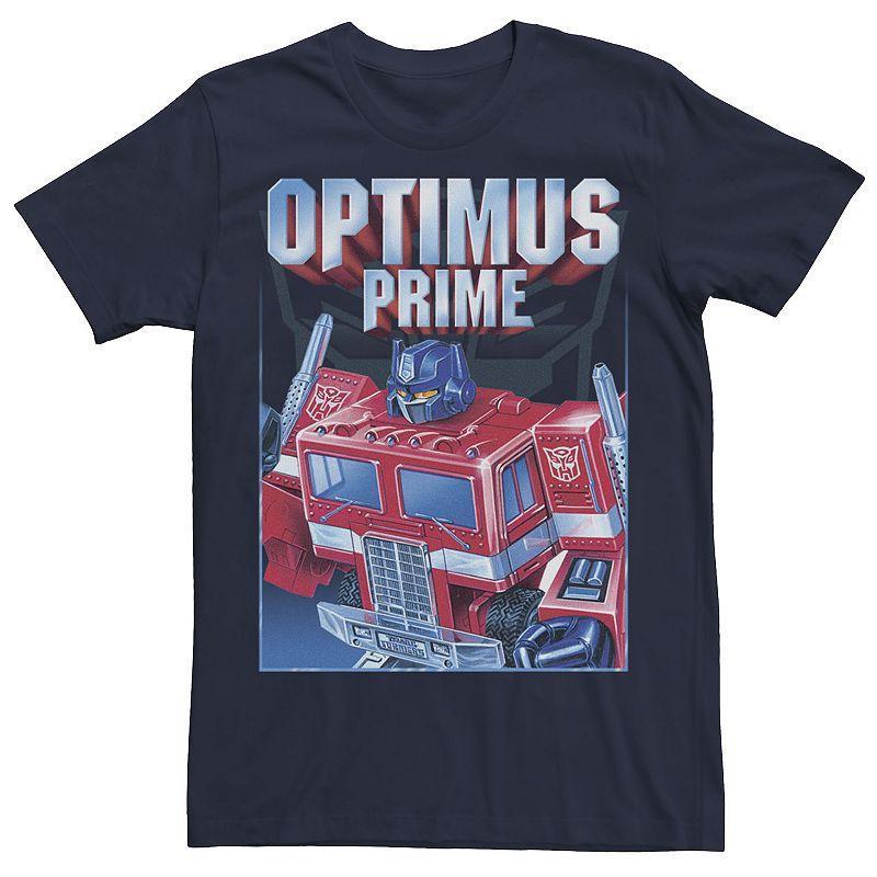 Big & Tall Transformers Optimus Prime Portrait Tee, Men's, Size: XLT, Blue Product Image