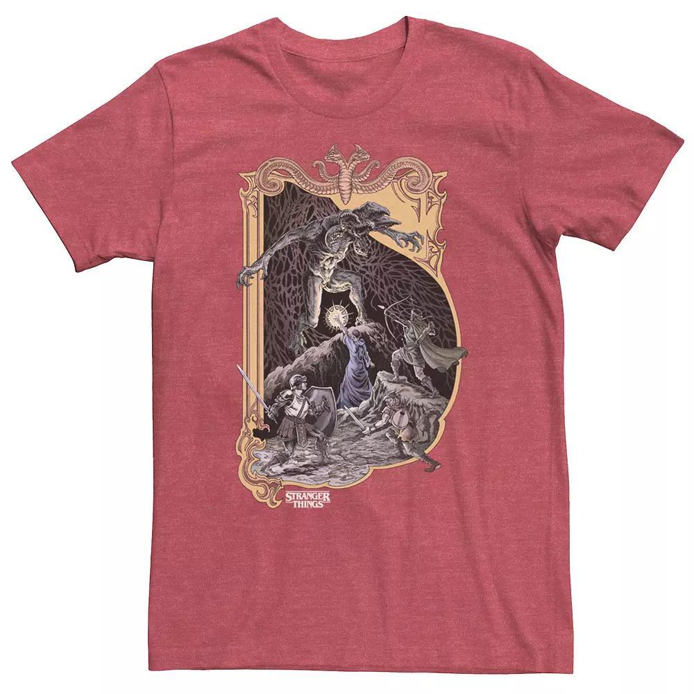 Men's Stranger Things Stranger Dnd Tee, Size: Small, Red Grey Product Image