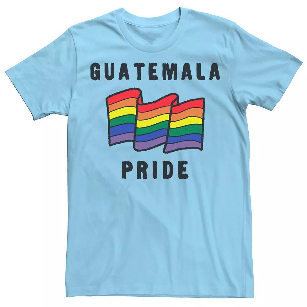 Men's Gonzales Guatemala Pride Sketched Flag Tee, Size: Medium, Light Blue Product Image