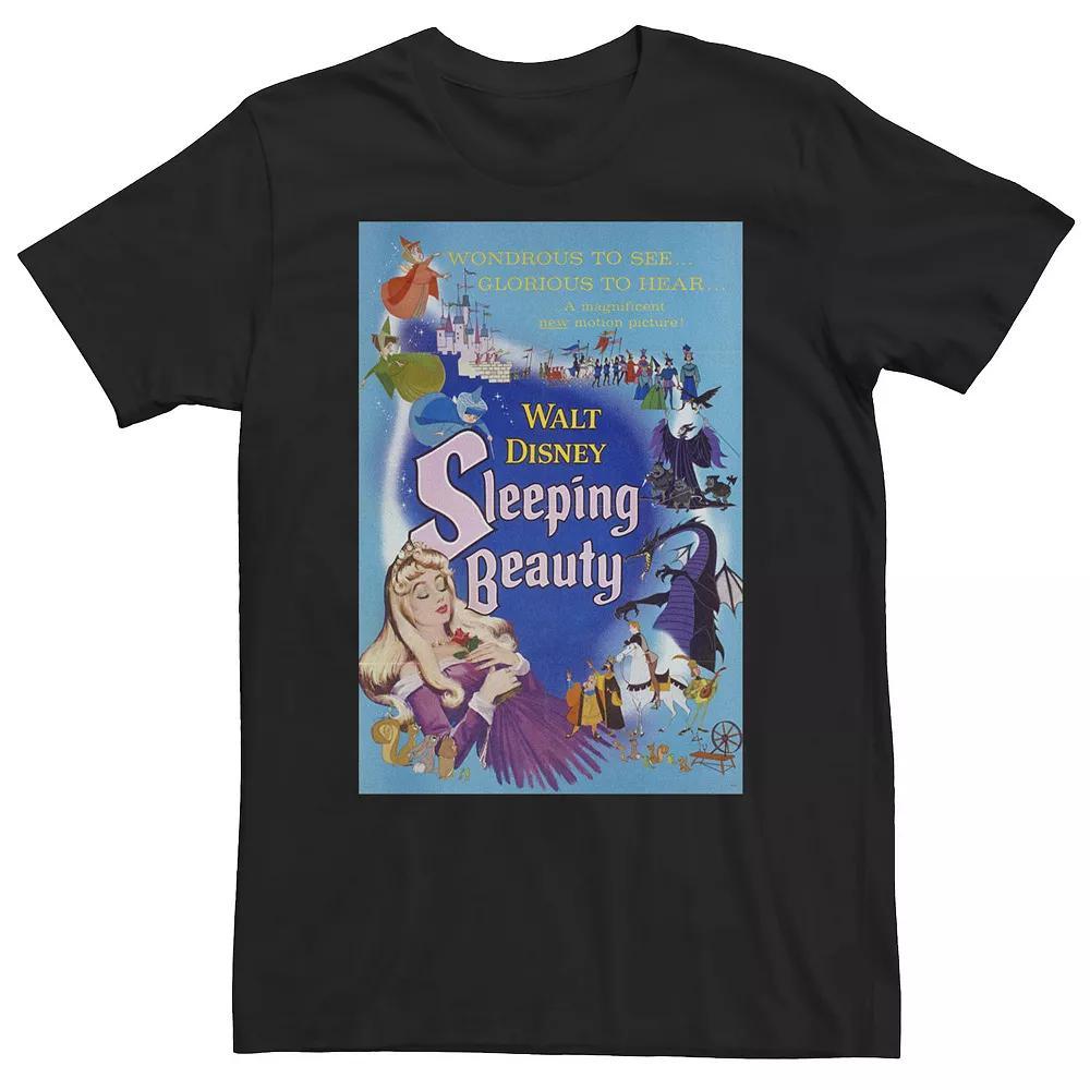 Big & Tall Disney Sleeping Beauty Group Shot Classic Movie Poster Tee, Men's, Size: 3XL Tall, Black Product Image
