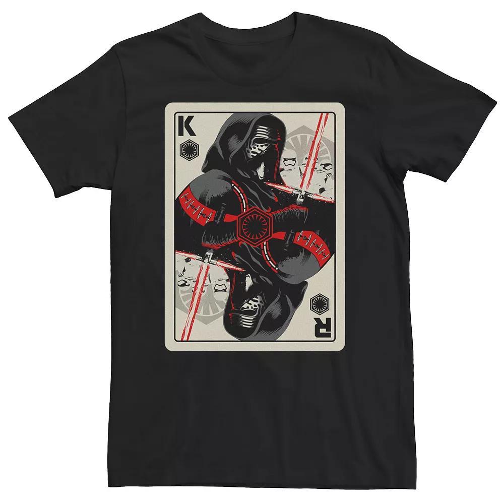 Big & Tall Star Wars Sith Playing Card Tee, Men's, Size: 4XL, Black Product Image
