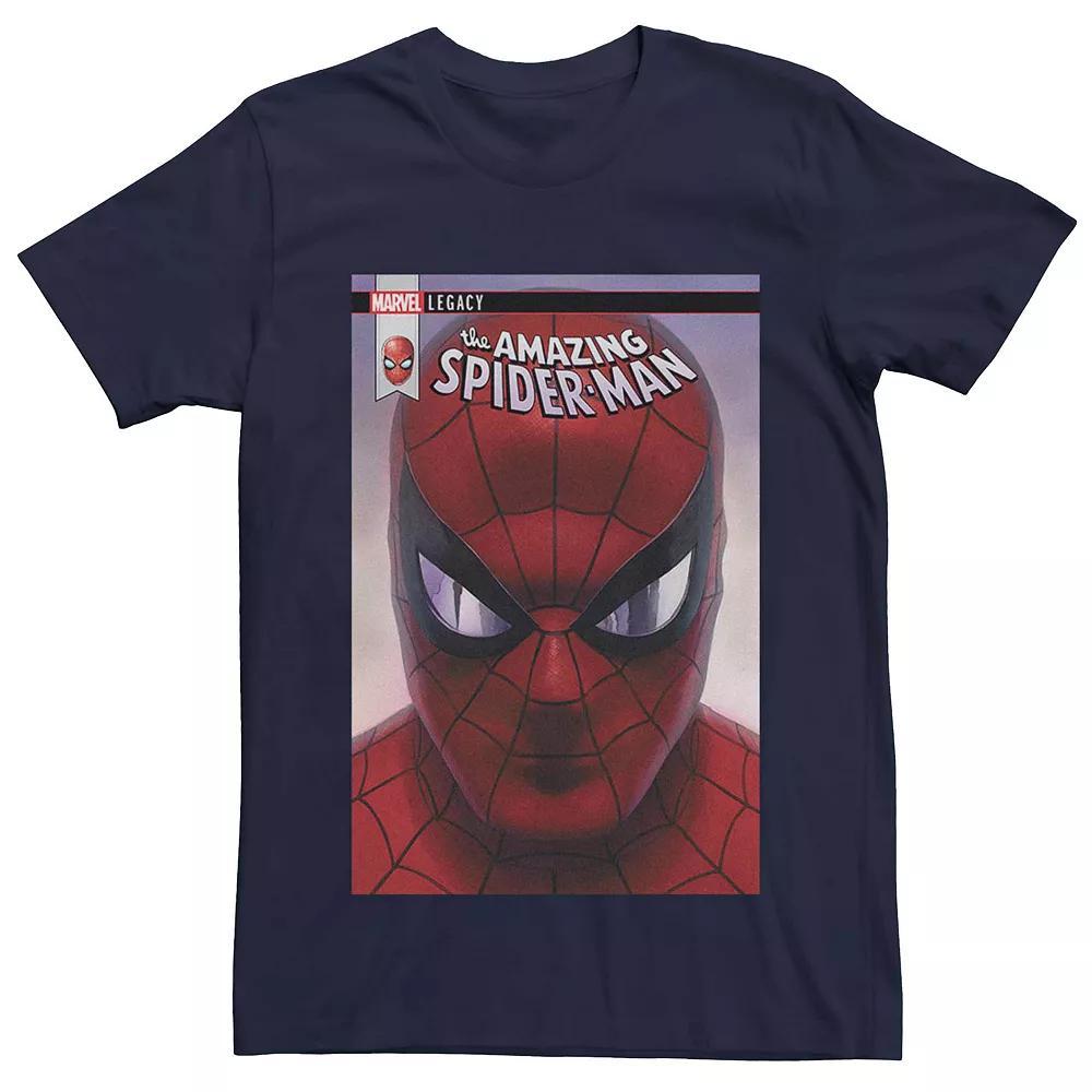 Men's Marvel The Amazing Spider-Man Simple Comic Cover Tee, Size: Large, Blue Product Image