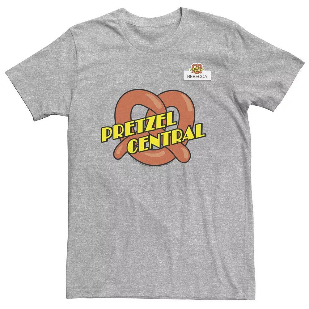 Big & Tall Crazy Ex Girlfriend Pretzel Central Logo Tee, Men's, Size: 4XLT, Athletic Grey Product Image