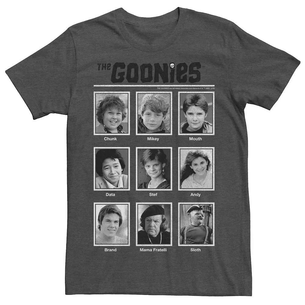 Men's The Goonies Character Photo Collage Tee, Size: XXL, Athletic Grey Product Image