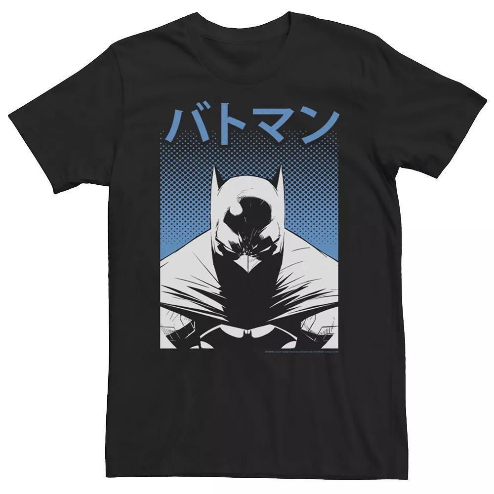 Men's Batman Halftone Kanji Batman Graphic Tee, Size: XXL, Black Product Image