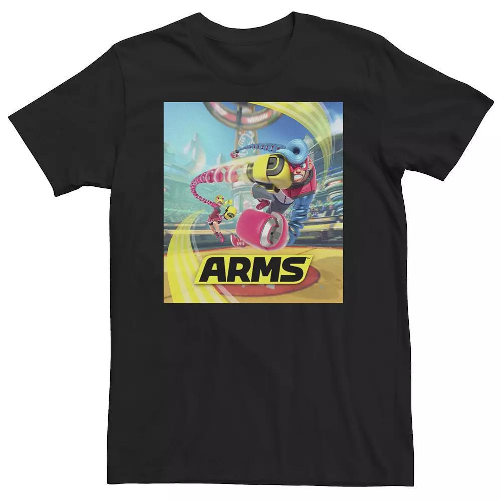 Big & Tall Arms Ribbon Girl Spring Man Battle Poster Tee, Men's, Size: 4XLT, Black Product Image