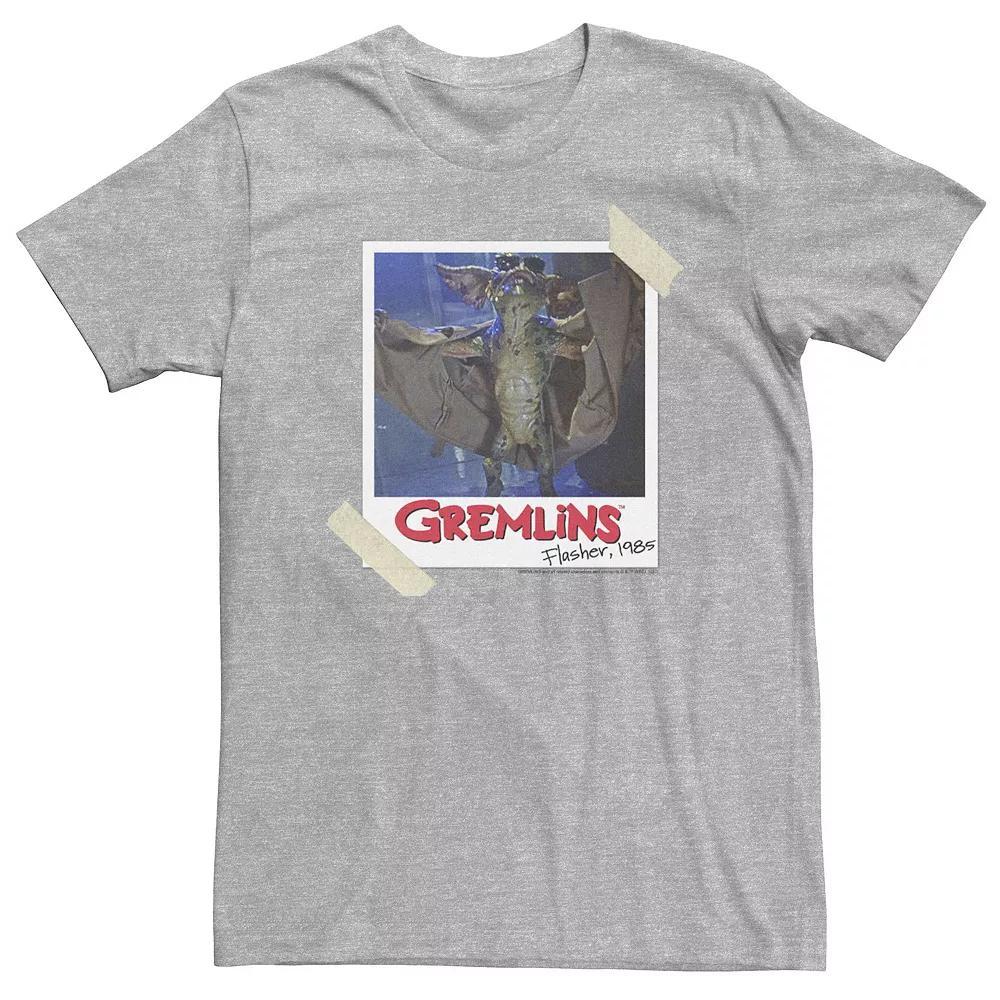 Big & Tall Gremlins Flasher Polaroid Portrait Tee, Men's, Size: 3XL, Athletic Grey Product Image