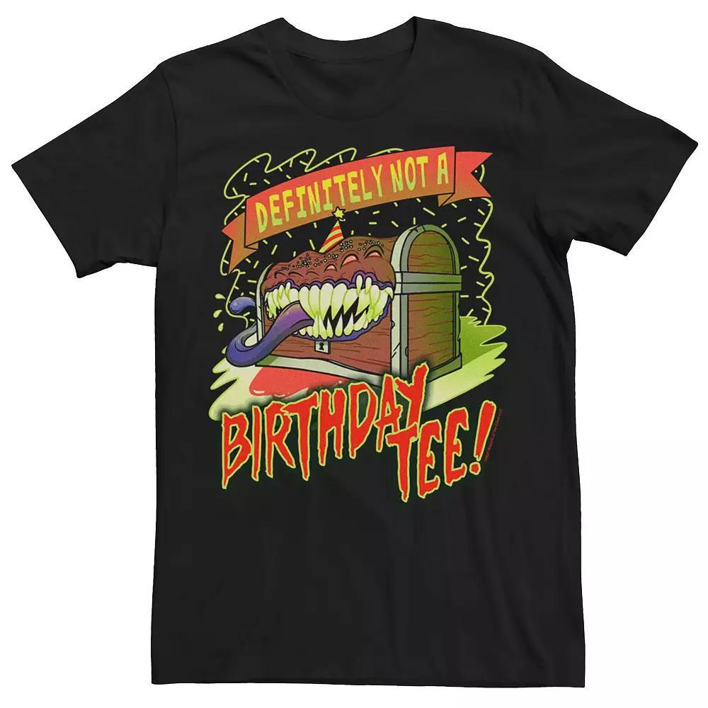 Men's Wizards Of The Coast Dungeons & Dragons Mimic Birthday Tee Logo Tee, Size: XXL, Black Product Image