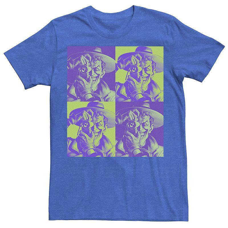 Men's DC Batman The Joker Halftone Popart Tee, Size: XXL, Royal Grey Product Image