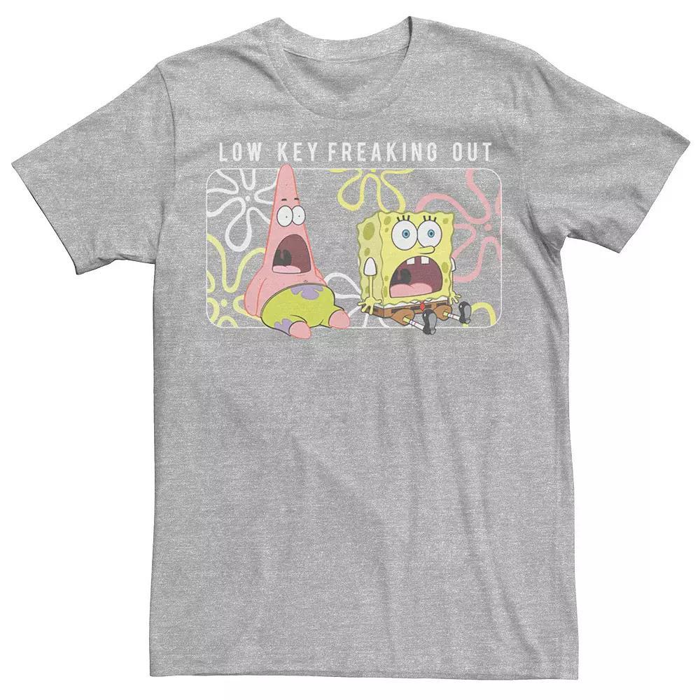Big & Tall Nickelodeon Ren And Stimpy Vintage Title Poster Tee, Men's, Size: Large Tall, Athletic Grey Product Image