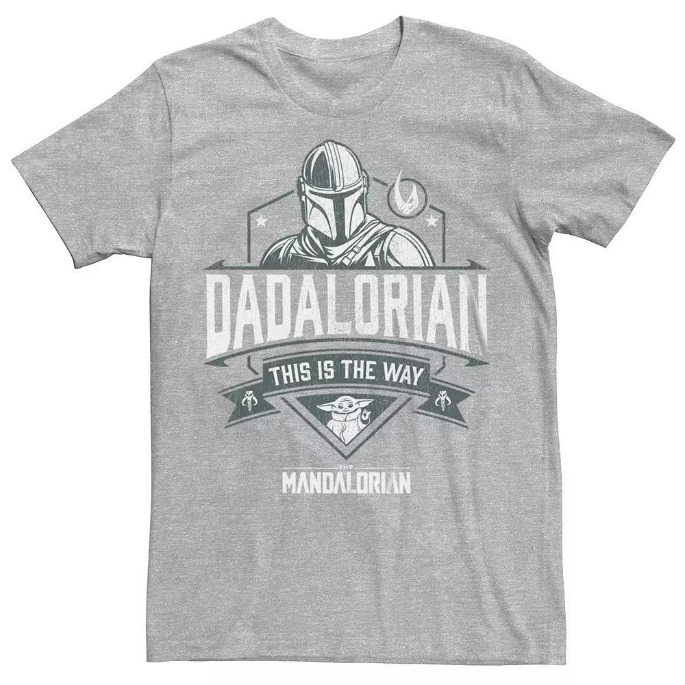 Men's Star Wars The Mandalorian The Dadalorian Way Graphic Tee, Size: Small, Athletic Grey Product Image