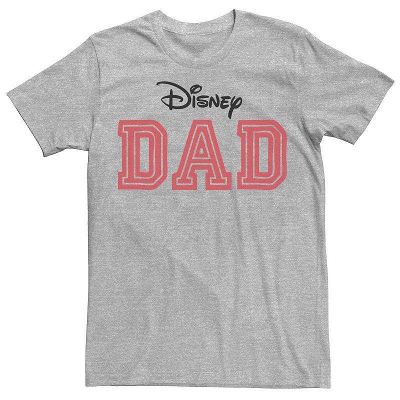 Disney's Dad Large Collegiate Font Men's Graphic Tee, Size: Medium, Athletic Grey Product Image