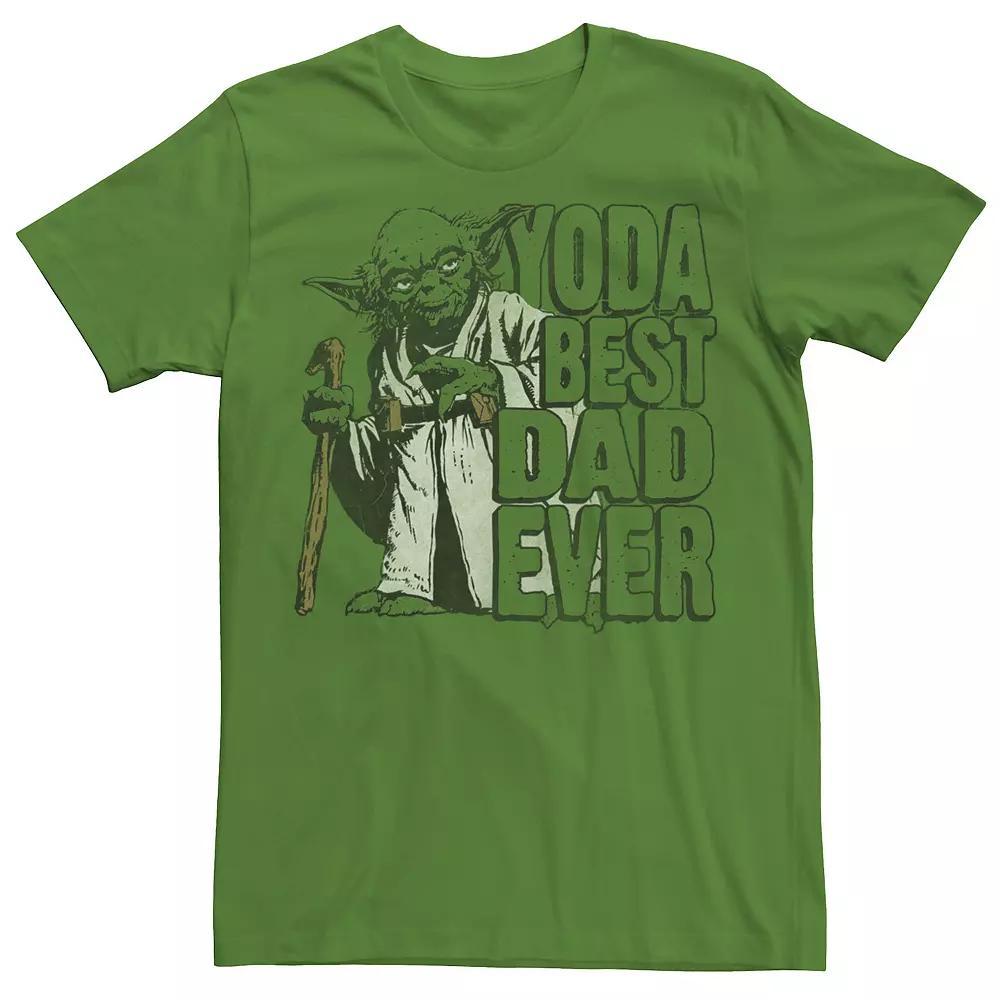 Men's Star Wars Yoda Best Dad Ever Awesome Father Tee, Size: XL, Kelly Product Image
