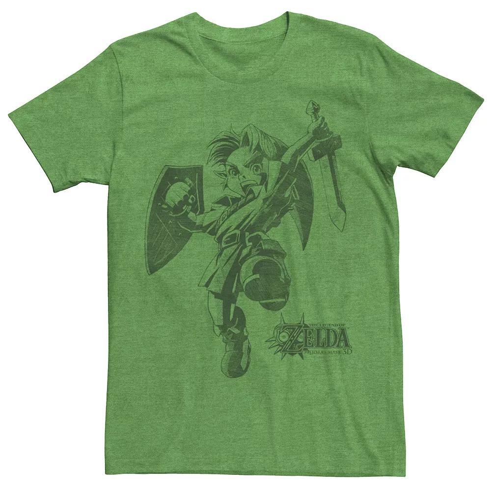 Men's Nintendo Linker Line Graphic Tee, Size: XL, Kelly Grey Product Image