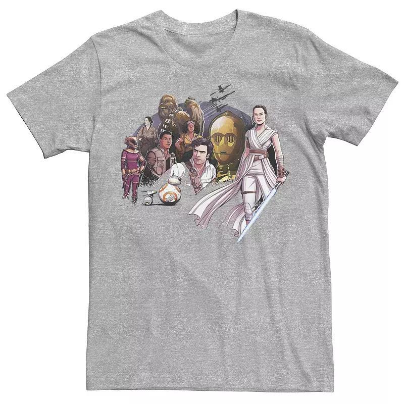 Men's Star Wars: The Rise of Skywalker Sith Trooper Villain Tee, Size: Large, Athletic Grey Product Image