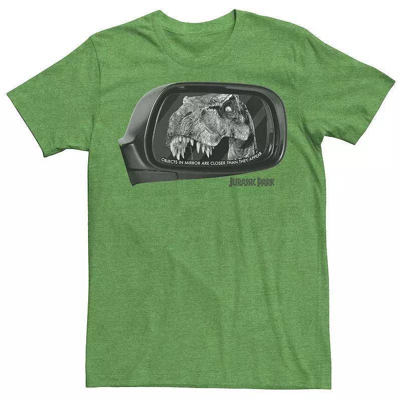 Men's Jurassic Park T-Rex In Car Side Mirror Tee, Size: XL, Royal Grey Product Image