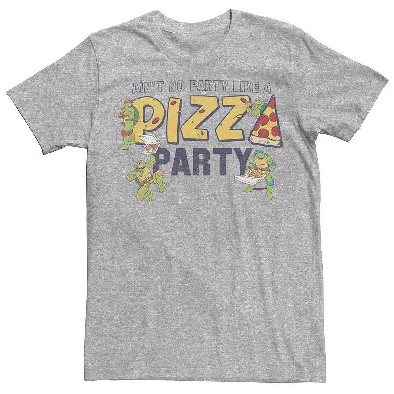 Disney Big & Tall Logo Leopard Fill Tee, Men's, Size: Large Tall, Athletic Grey Product Image