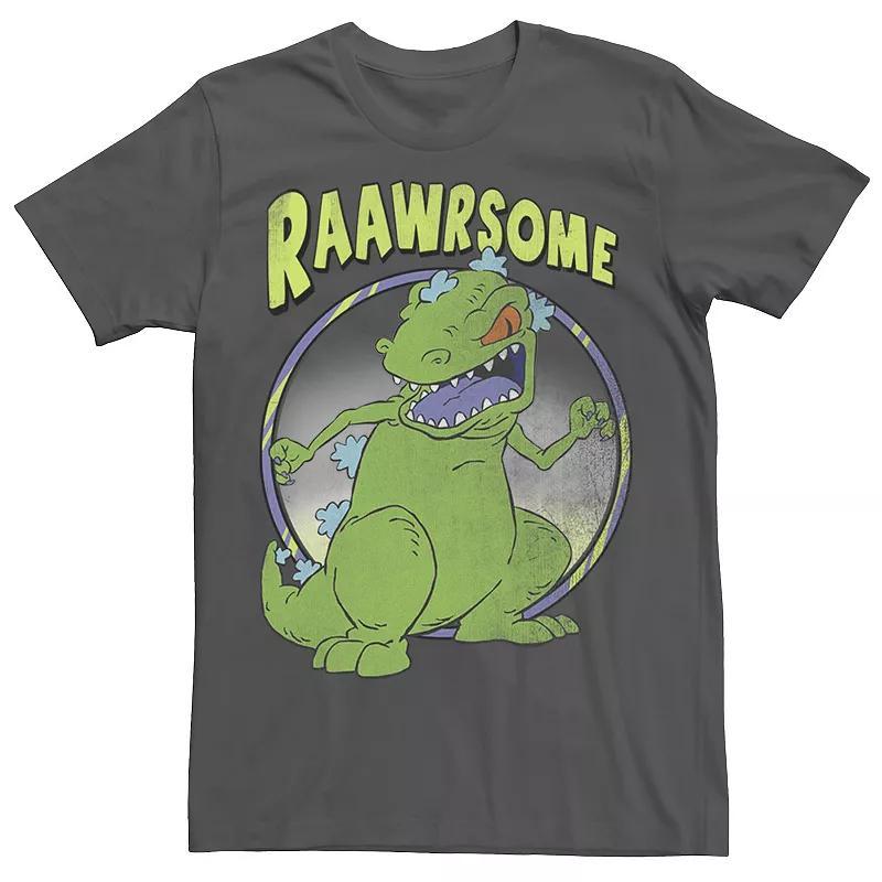 Men's RugRats Reptar Raawrsome Tee, Boy's, Size: XS, Navy Grey Product Image