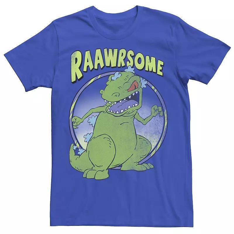 Men's RugRats Reptar Raawrsome Tee, Boy's, Size: XS, Navy Grey Product Image