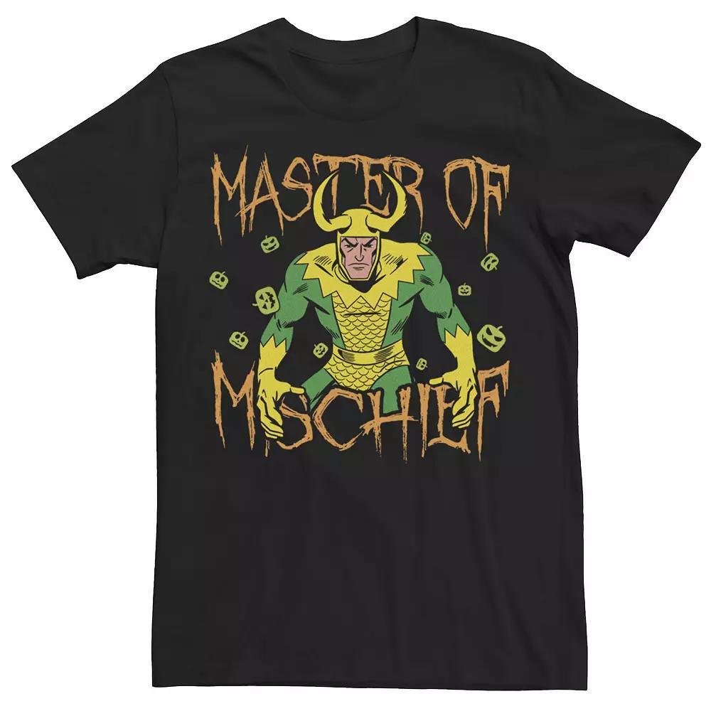 Mens Marvel Loki The Master Of Mischie Pumpkin Heads Portrait Tee Product Image