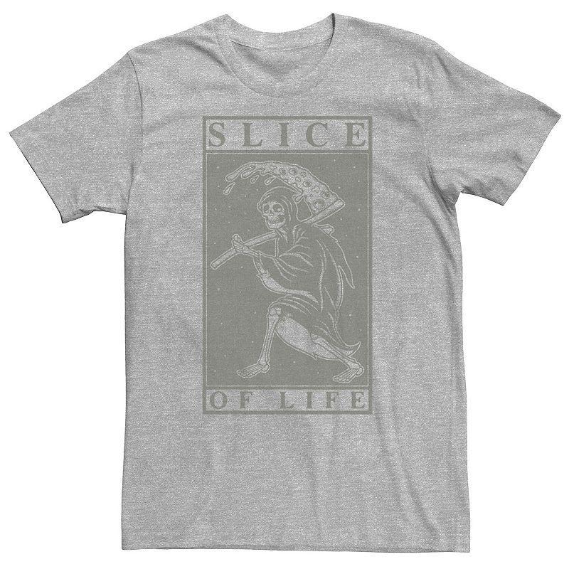 Big & Tall Grim Reaper Slice Of Life Tarot Card Tee, Men's, Size: 4XL, Athletic Grey Product Image