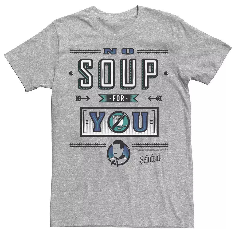 Men's Seinfeld Soup For You Tee, Size: XS, Athletic Grey Product Image