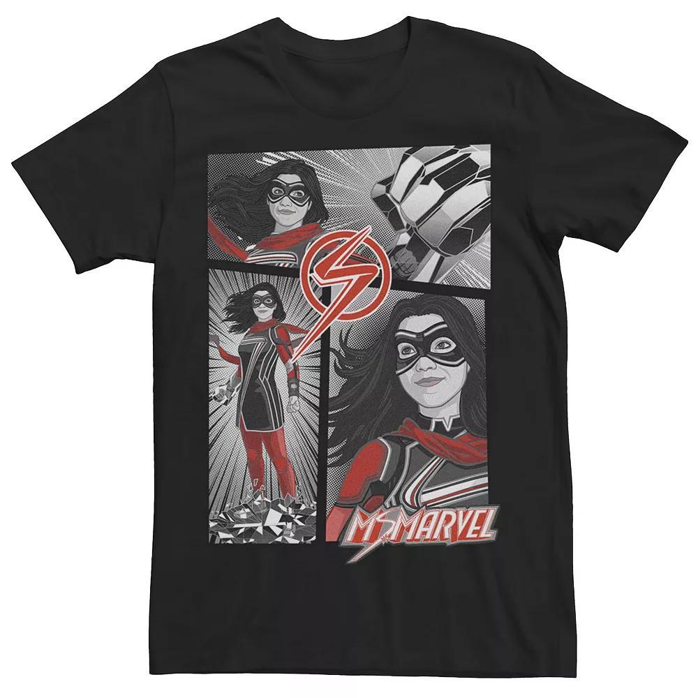Men's Marvel Ms. Marve Comic Panels Tee, Size: XXL, Black Product Image