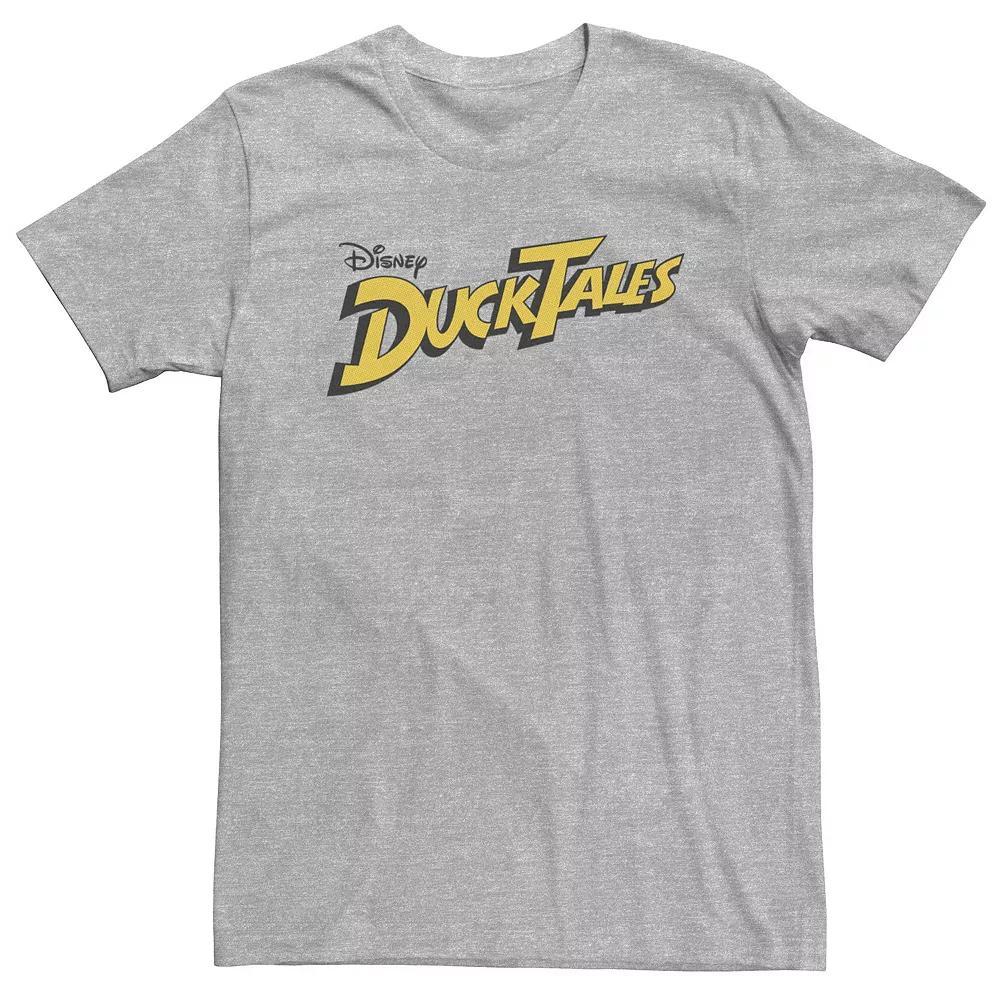 Big & Tall Disney DuckTales Logo Tee, Men's, Size: 4XL, Athletic Grey Product Image