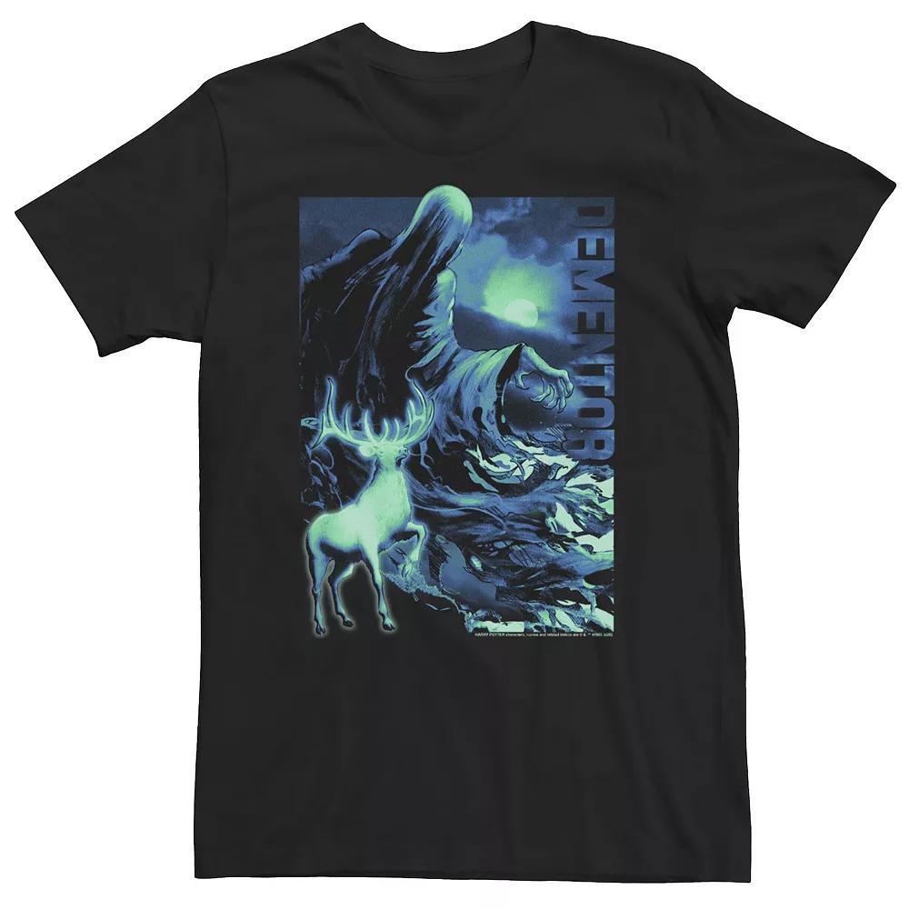 Big & Tall Harry Potter Dementor & Patronus Portrait Tee, Men's, Size: XXL Tall, Black Product Image