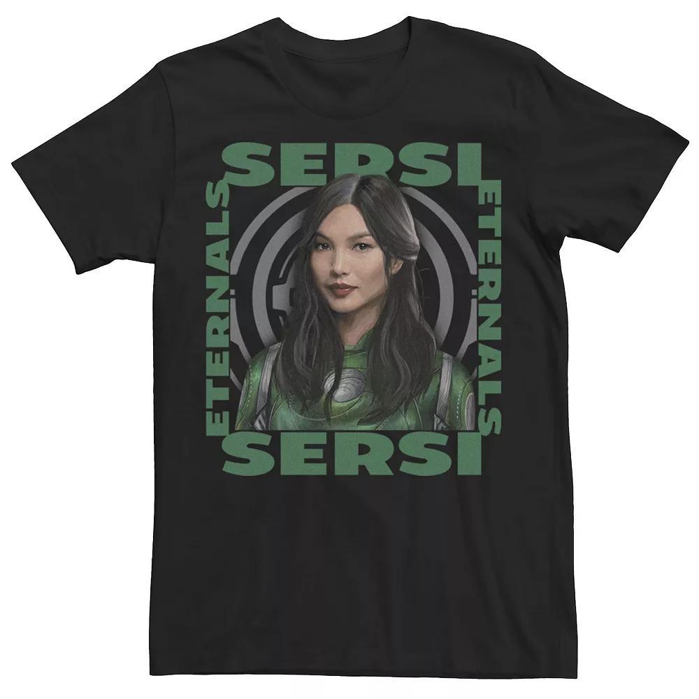 Men's Marvel Eternals Sersi Box Up Portrait Tee, Boy's, Size: XL, Black Product Image