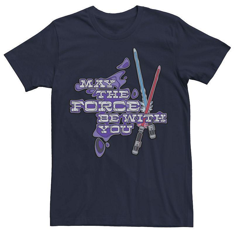 Men's Star Wars Trippy Clash Graphic Tee, Size: 3XL, Blue Product Image