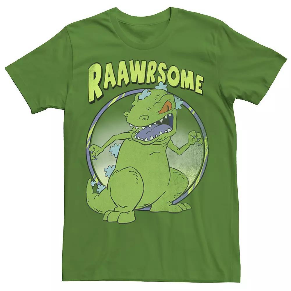 Men's RugRats Reptar Raawrsome Tee, Boy's, Size: XS, Navy Grey Product Image