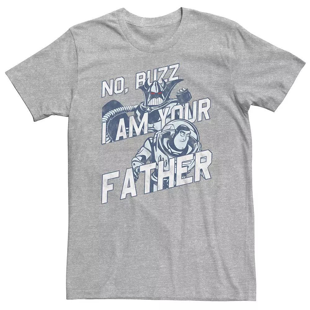 Disney / Pixar's Toy Story Zurg Big & Tall "No Buzz, I Am Your Father" Tee, Men's, Size: 4XL, Athletic Grey Product Image
