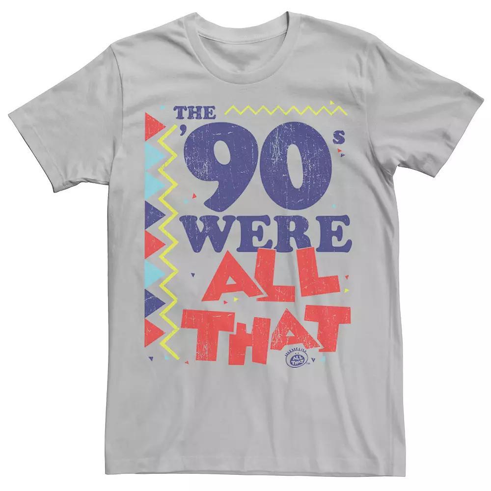 Men's Nickelodeon All That The Nineties Were Retro Poster Graphic Tee, Size: XL, Black Product Image