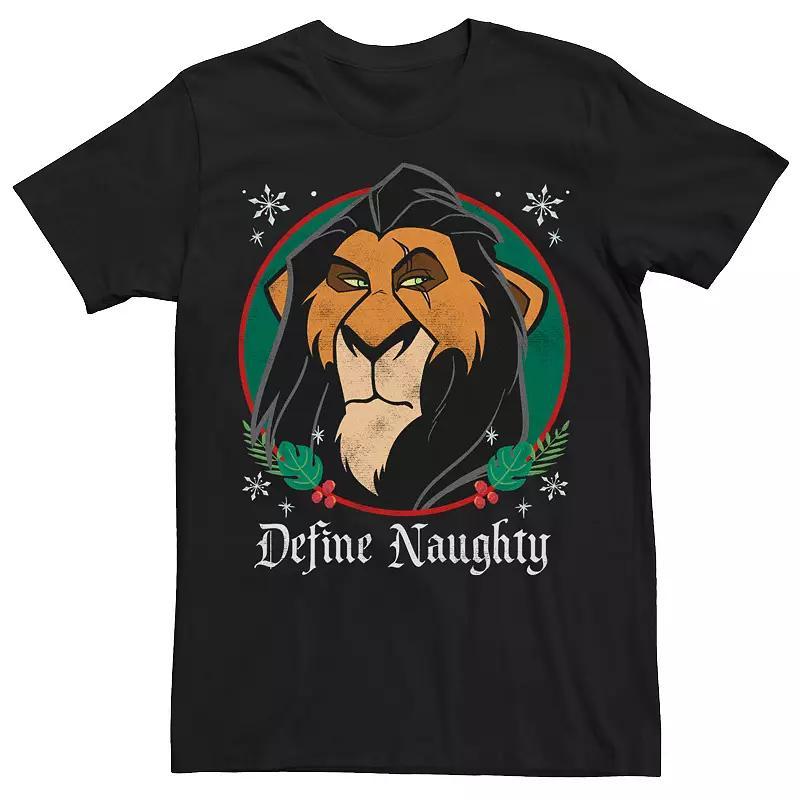 Disney's The Lion King Scar Men's Define Naughty Tee, Size: XL, Black Product Image