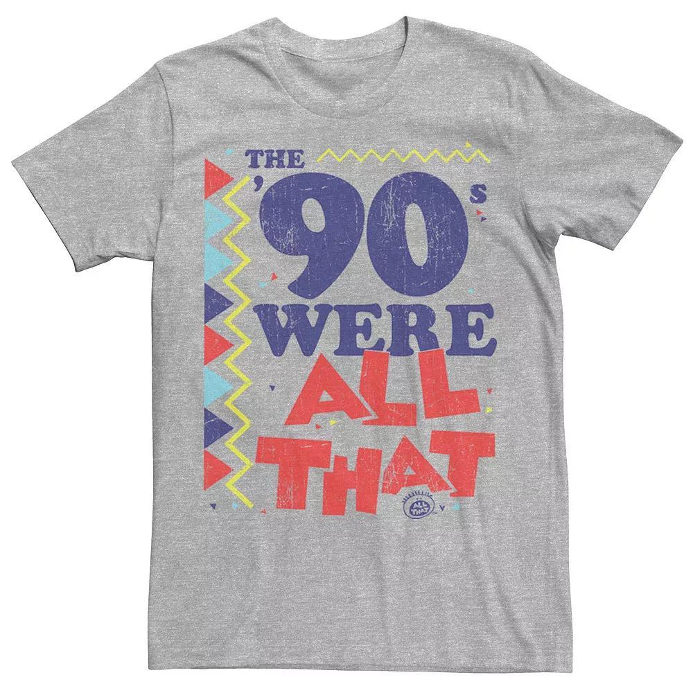 Men's Nickelodeon All That The Nineties Were Retro Poster Graphic Tee, Size: XL, Black Product Image