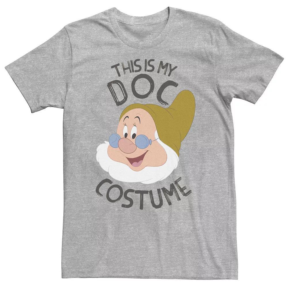 Big & Tall Disney Snow White This Is My Doc Costume Halloween Tee, Men's, Size: 4XL, Athletic Grey Product Image