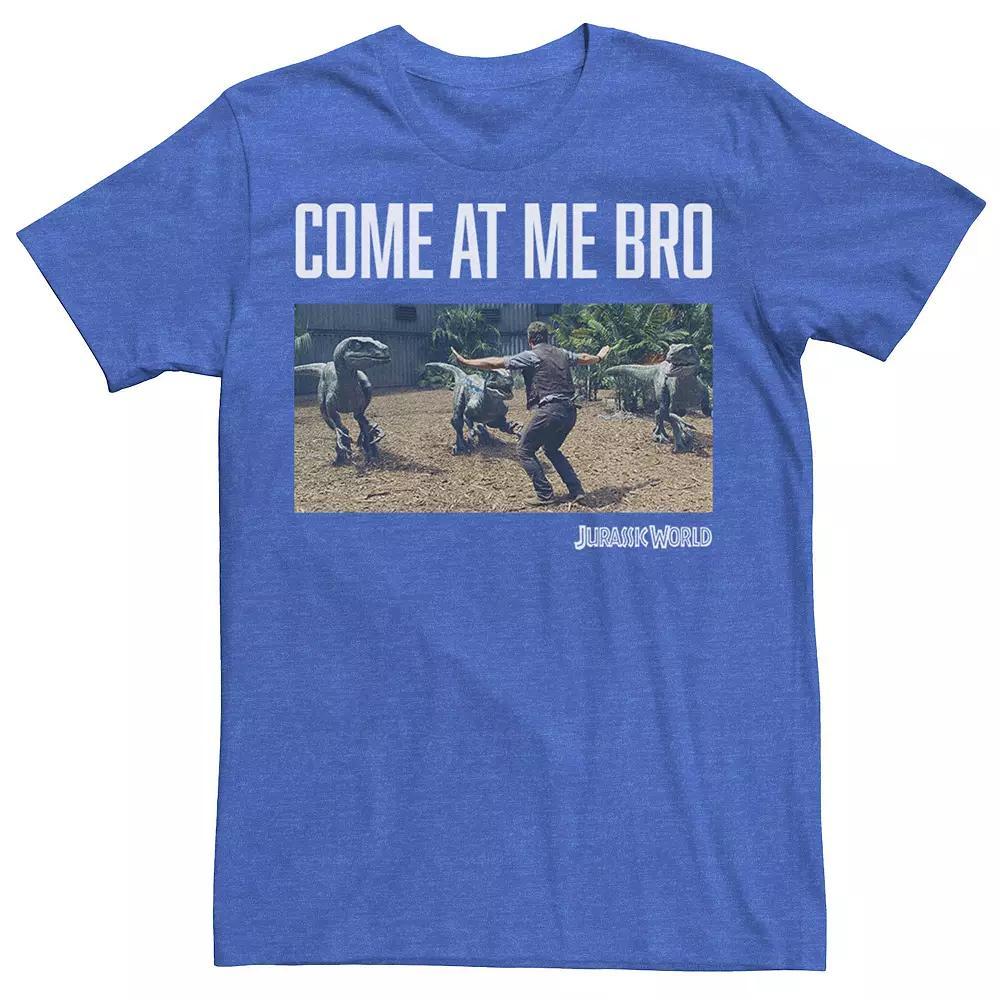Men's Jurassic World Come At Me Bro Movie Still Graphic Tee, Size: XL, Royal Grey Product Image