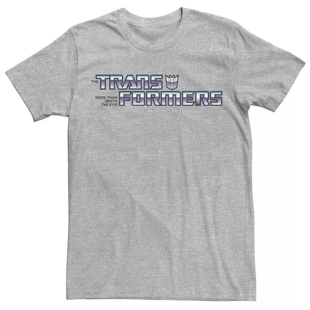Men's Transformers Decepticon Logo Tee, Size: 3XL, Athletic Grey Product Image