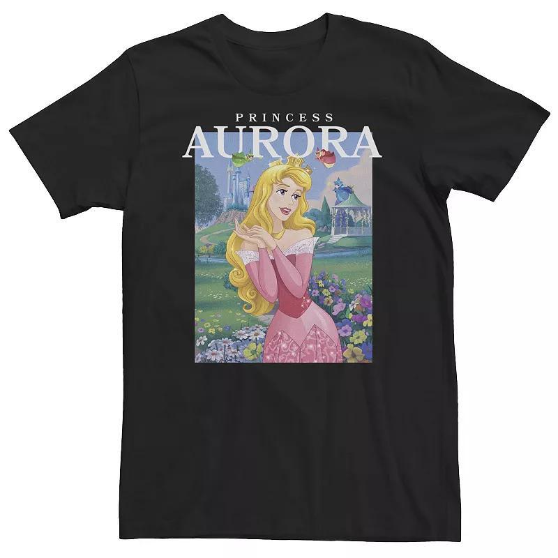Disney's Sleeping Beauty Princess Aurora Big & Tall Portrait Tee, Men's, Size: 3XL Tall, Black Product Image