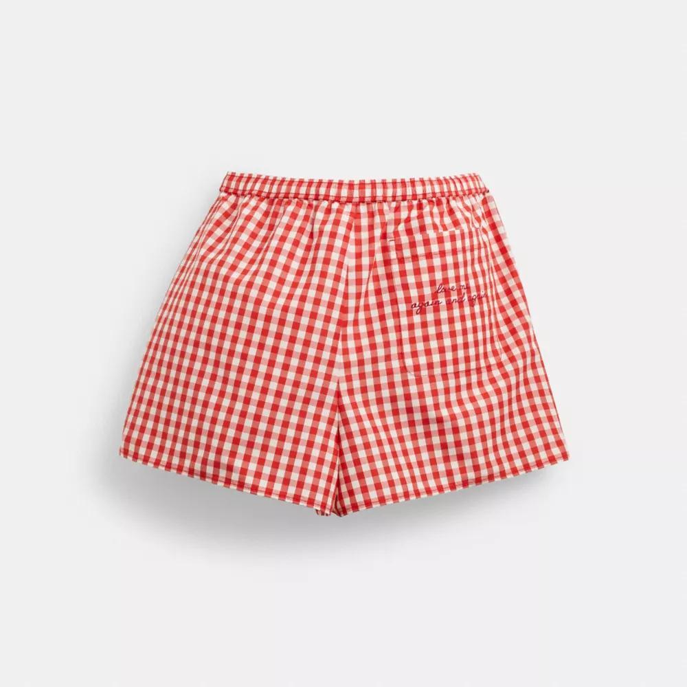 Coachtopia Loop Gingham Tie Front Shirt Product Image