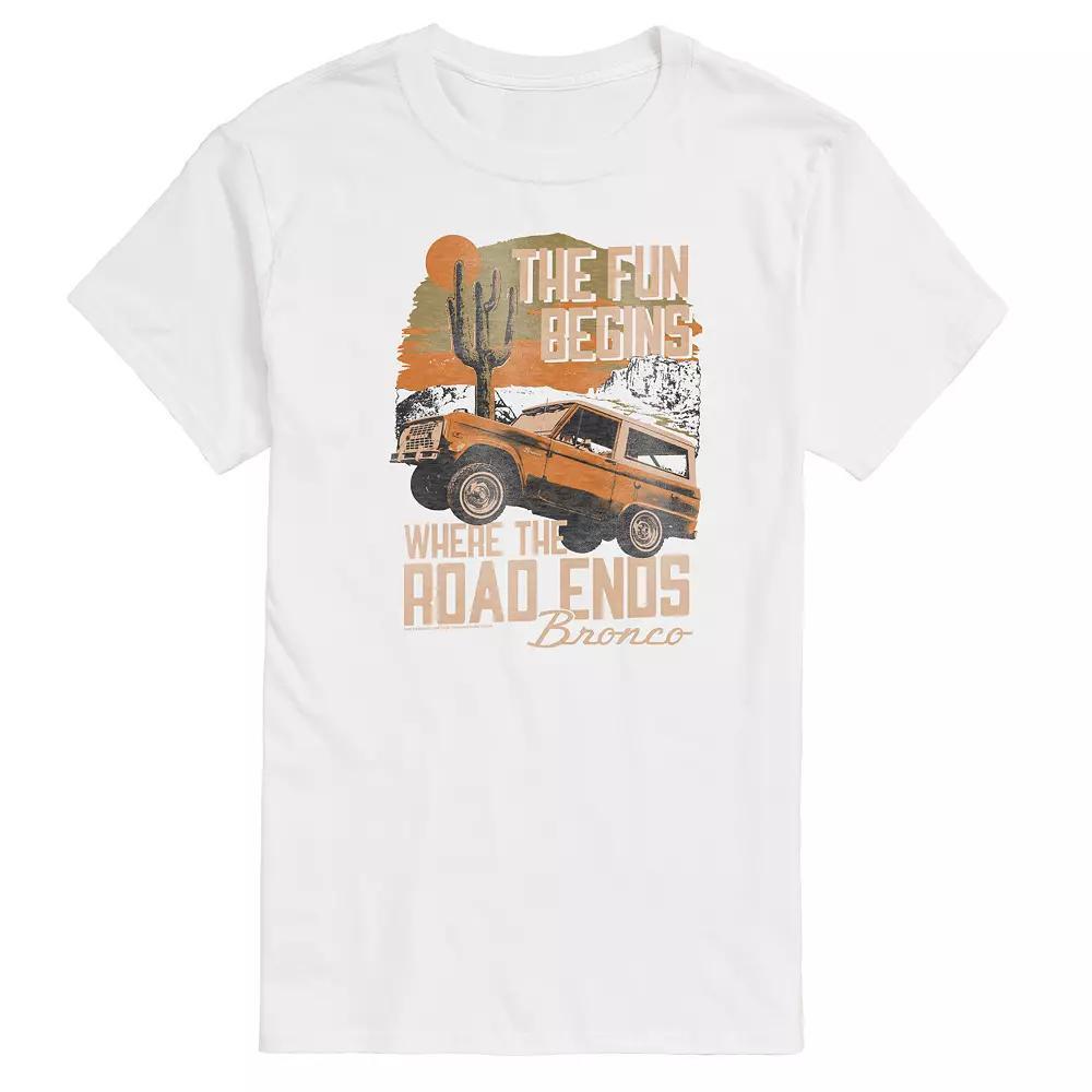 Big & Tall Ford Bronco Fun Graphic Tee, Mens Product Image