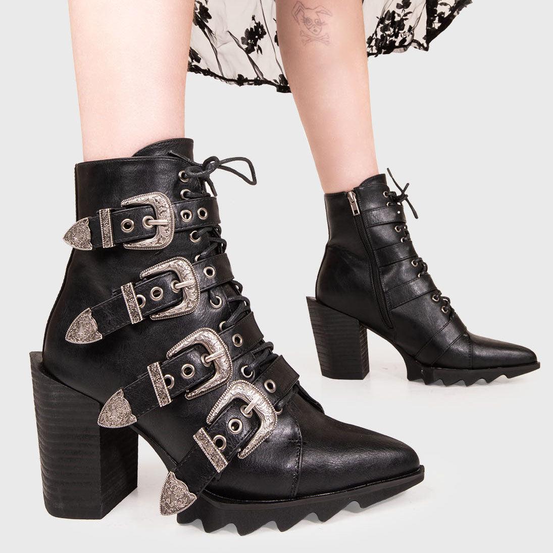 Don't Even Western Ankle Boots Product Image