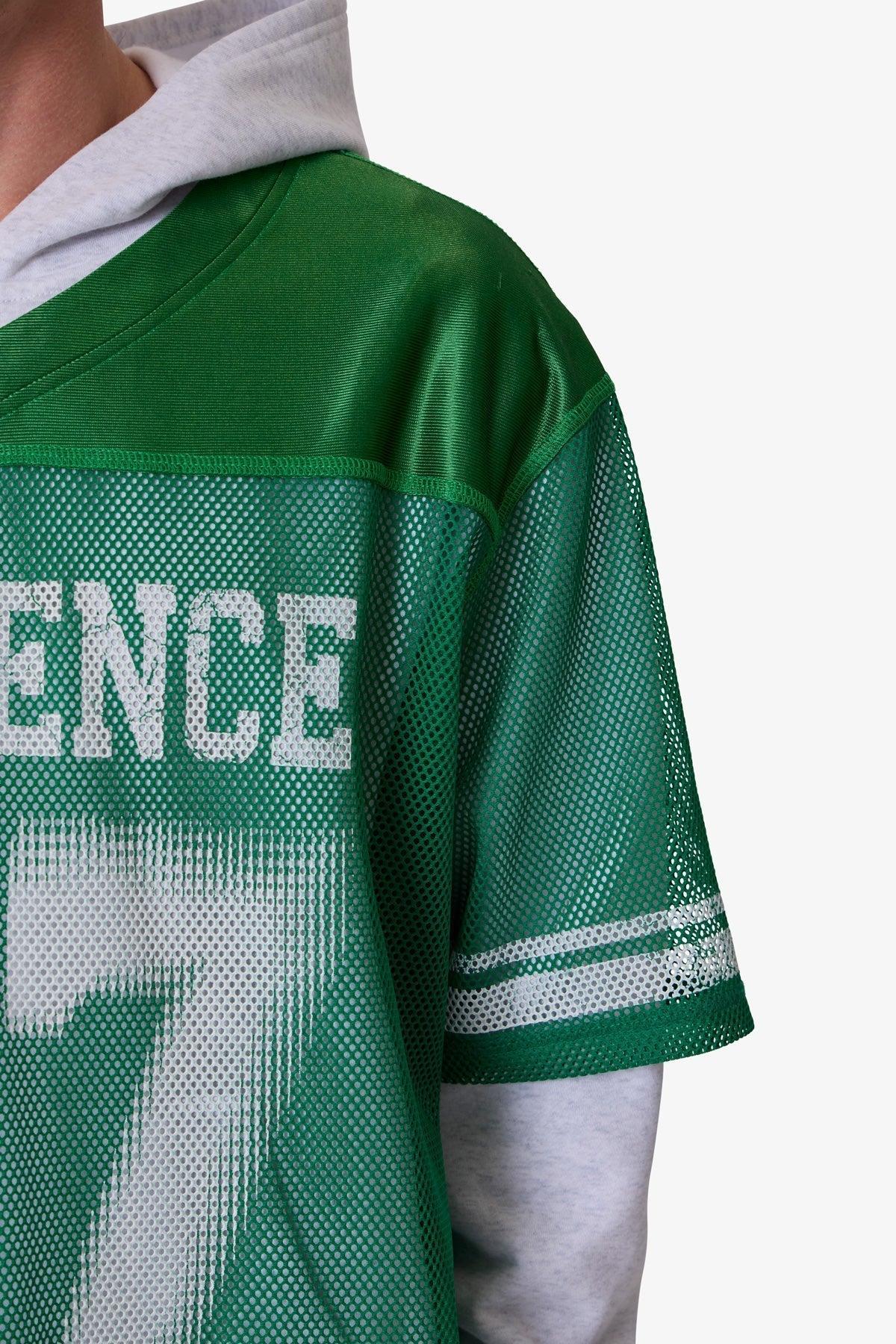 Layered Jersey Hoodie - Green Product Image