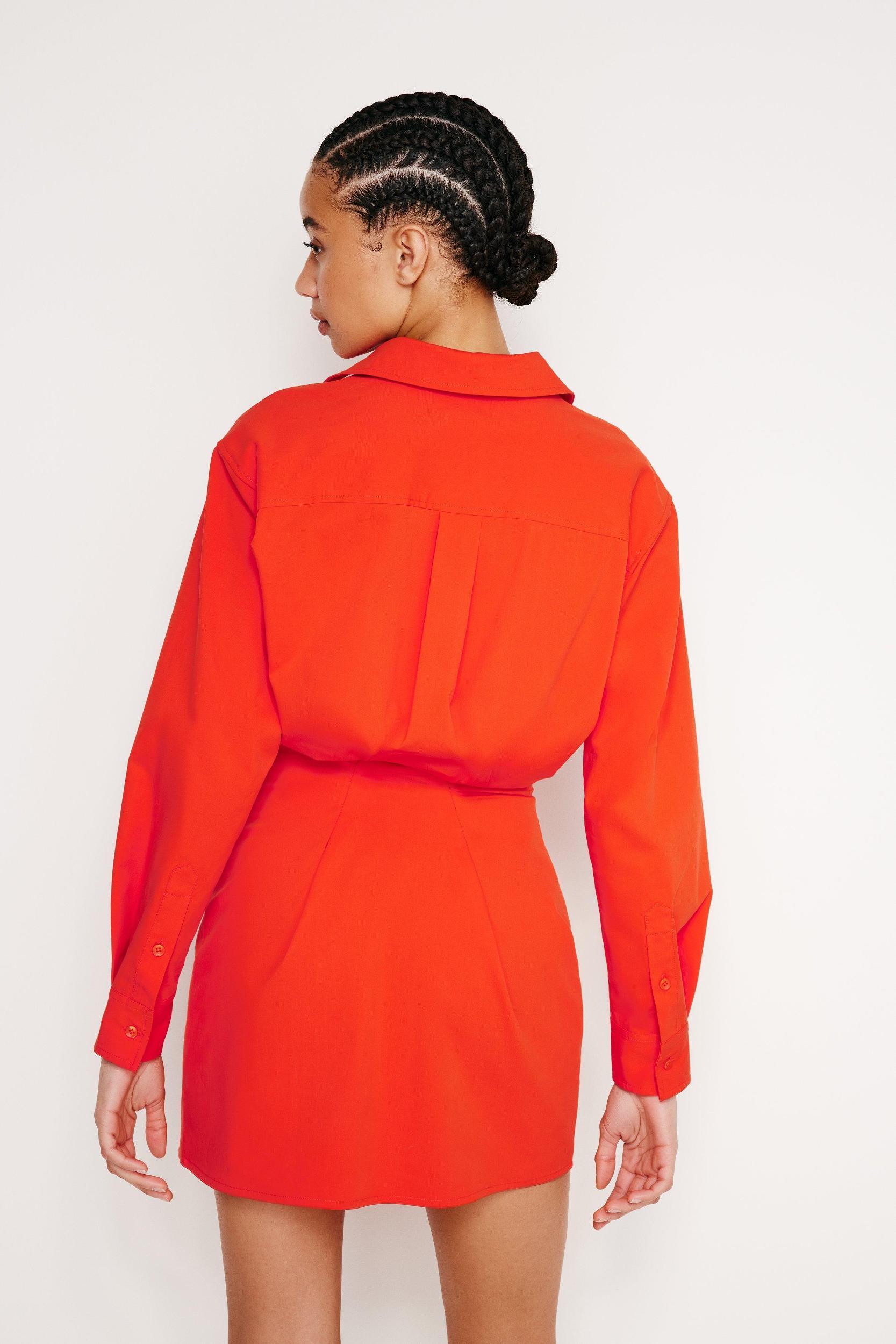 POPLIN SHIRT DRESS | ROMA002 Product Image