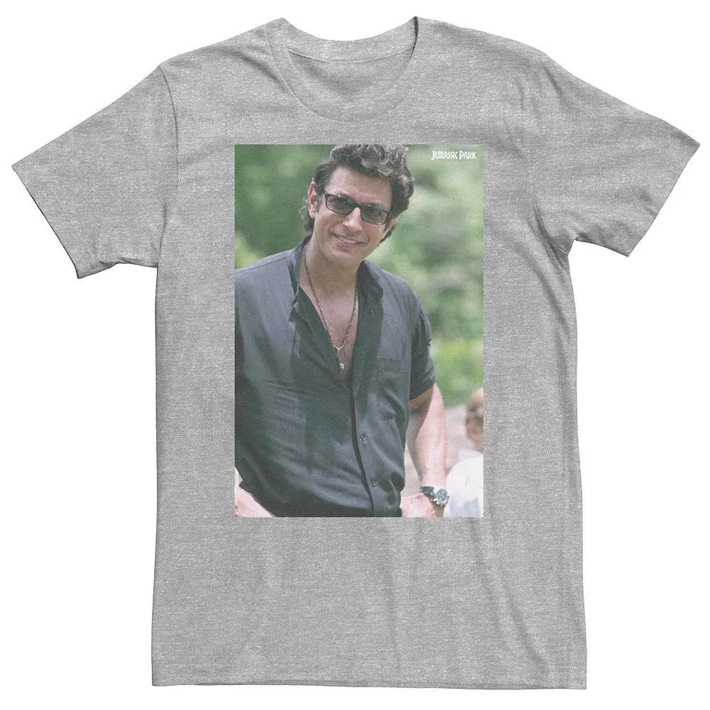 Big & Tall Jurassic Park Jeff Goldblum Smile Graphic Tee, Men's, Size: 3XL Tall, Athletic Grey Product Image