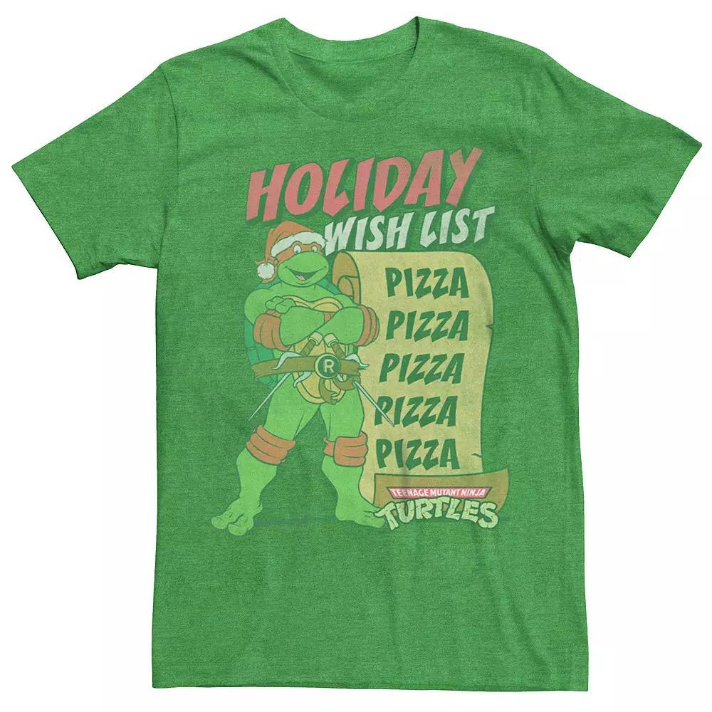 Men's Teenage Mutant Ninja Turtles Holiday Wish List Graphic Tee, Size: XXL, Kelly Grey Product Image