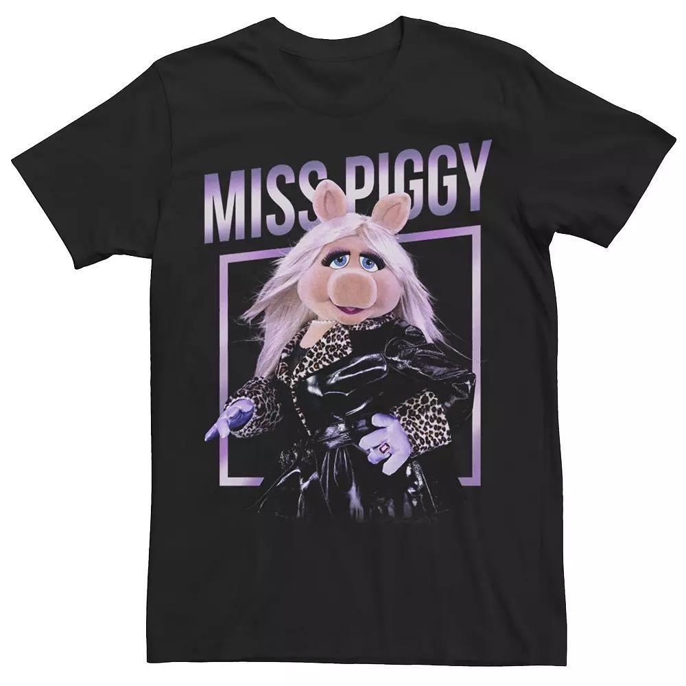 Men's Muppet Miss Glam Portrait Tee, Size: Medium, Black Product Image